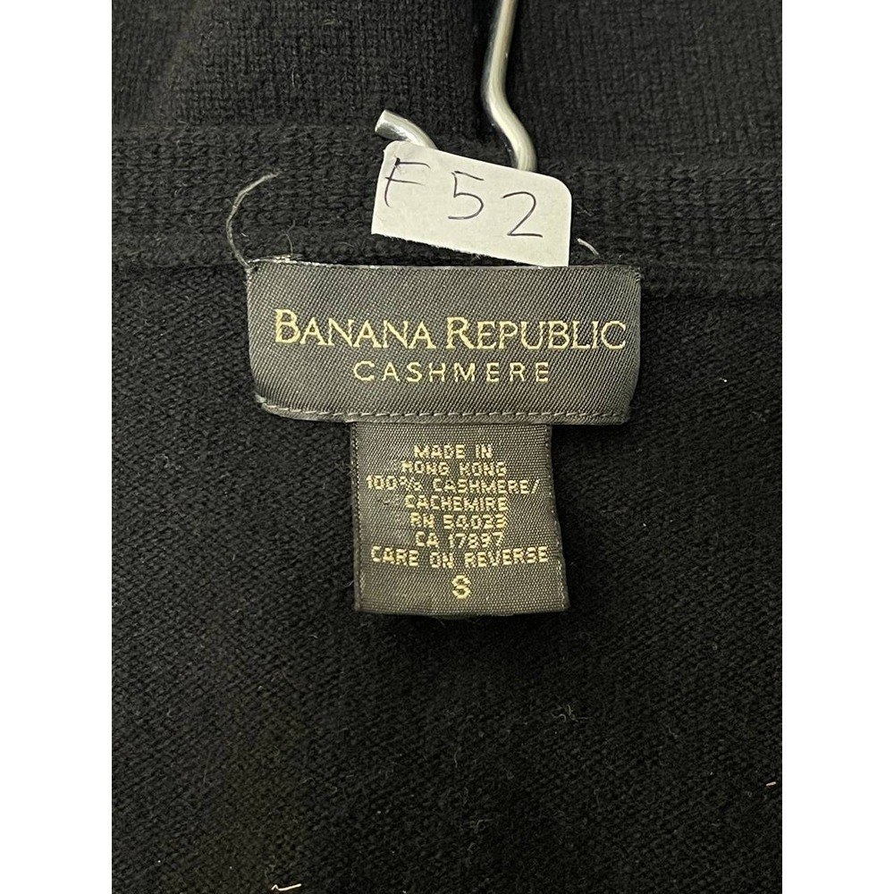 Banana Republic Women's Black 100% Cashmere V-Neck Cardigan Sweater Sz S Soft - Picture 8 of 8